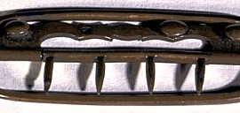 Brass Neck Stock (Necktie) Buckle