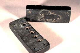 Soapstone Bullet Mold with Horse Image