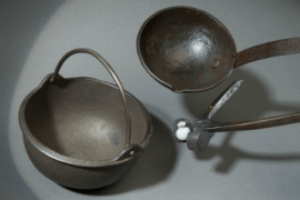 Bullet Mold, Ladle, and Iron Pot
