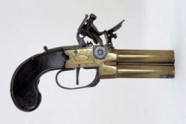 British Nicholson Over and Under Pistol