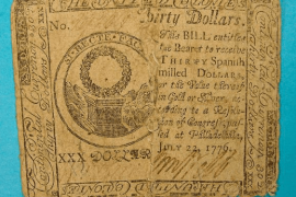 United States - 30 Dollar Bill (Note) - 1776