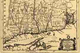 Map - 1758 – A Map of the Colonies in Connecticut and Rhode Island