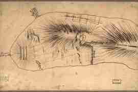 Map - 1775 – Bunker Hill – Rough Sketch (Battle of Bunker Hill)