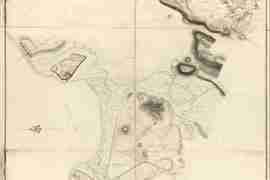 Map - 1781 – A Plan of Paulus Hook with the Road to Bergen and Parts Adjacent in the Province of New Jersey