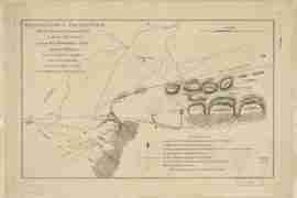 Map - 1778 – British Camp at Trudruffin Drawn by an Officer on the Spot (Battle Map)