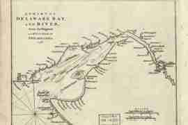 Map - 1776 – A Chart of Delaware Bay and River – From the Original