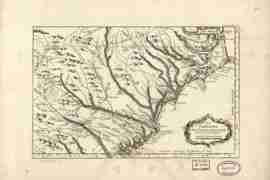 Map - 1764 – La Caroline dans L'Amerique Septenrionale Suivant les Cartes Angloises