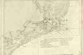 Map - 1780 – A Sketch of he Environs of Charlestown in South Carolina