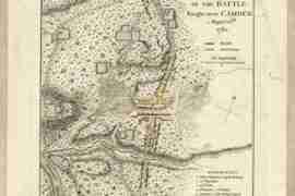 Map - 1787 – Plan of the Battle Fought Near Camden, August 16th, 1780