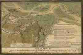 Map - Siege de Savannah fait par les Troupes Francoises