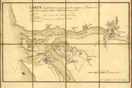 Map - 1778 – Carte des Positions Occupees par les Trouppes Americaines apres leur de Rhode Island le 30 Aout 1778
