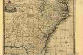 Map - 1752 – A New & Accurate Map of the Provinces of North & South Carolina, & Georgia, etc.